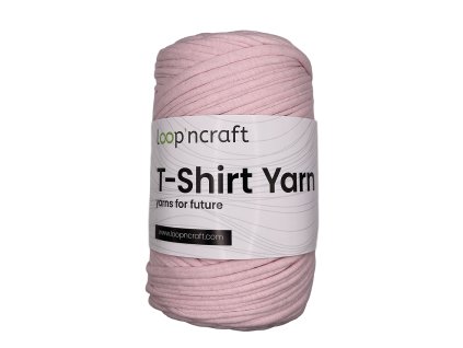 T shirt yarn světle růžová vyrobenolaskou