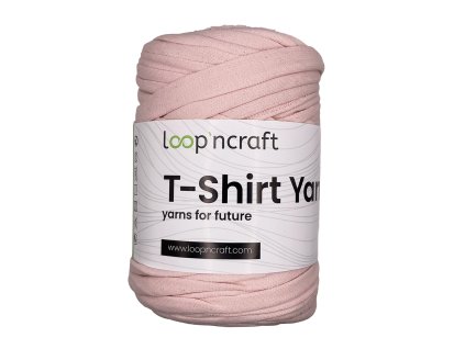 T shirt yarn lososová vyrobenolaskou
