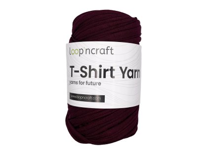 T shirt yarn švestková vyrobenolaskou