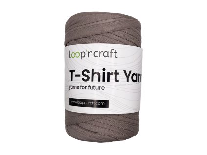 T shirt yarn Šedo béžová vyrobenolaskou