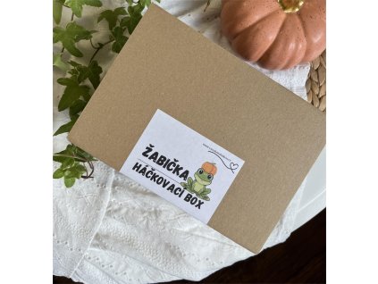 Háčkovací box - Žabička s dýní