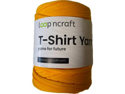 t shirt yarn prize trickova vyrobenolaskou žlutooranžová
