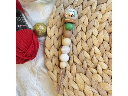 Sněžítko 2 háček se silikonovými korálky vyrobenolaskou.cz