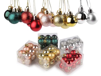 Vánoční baňky průměr 30mm vyrobenolaskou