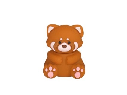 Panda červená silikonový korálek vyrobenolaskou k151