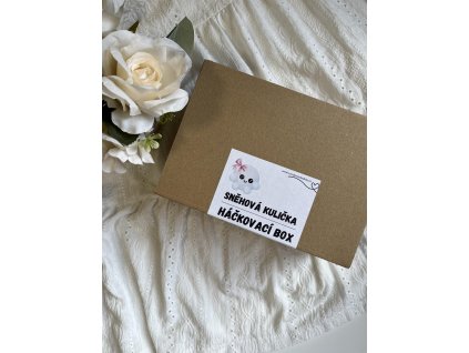 Háčkovací box - Sněhová koule