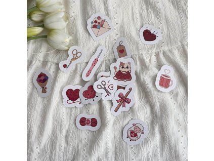 Vyrobenolaskou.cz samolepky s motivem háčkování