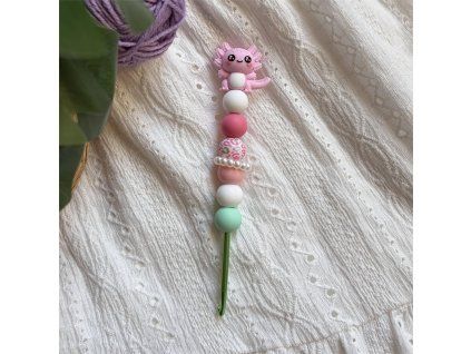 Růžový axolotl