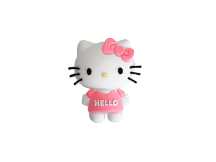hello kitty korálek silikonový vyrobenolaskou