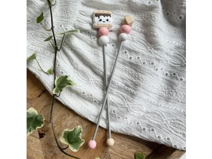 Marshmallow v sušence - Korálkové jehlice