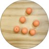 Oranžová svítící silikonové korálky 15mm