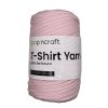T shirt yarn světle růžová vyrobenolaskou