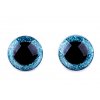 Modré glitrové bezpečnostní oči 25mm