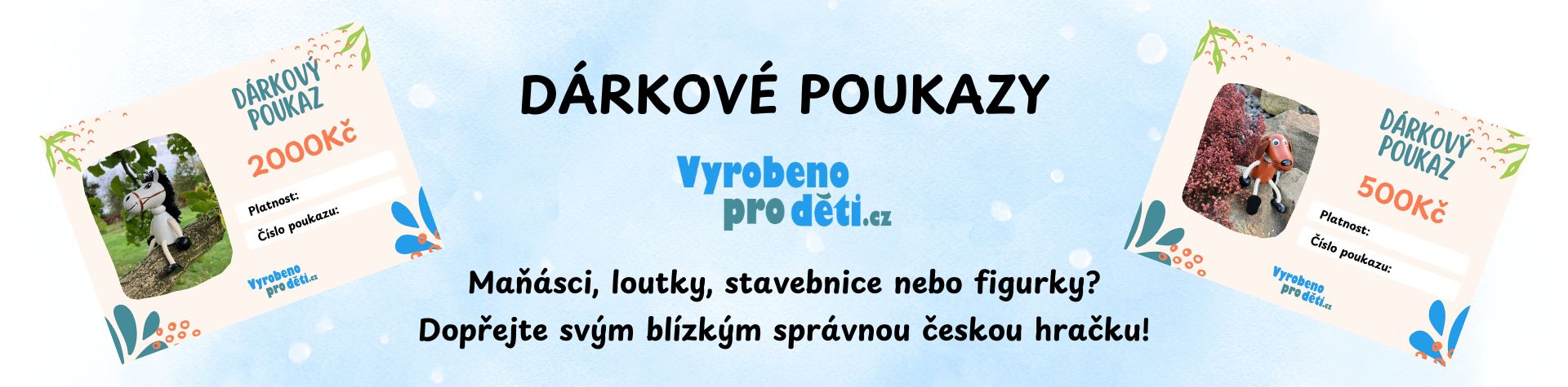 Darkovy poukaz na nakup hracek a dekoraci
