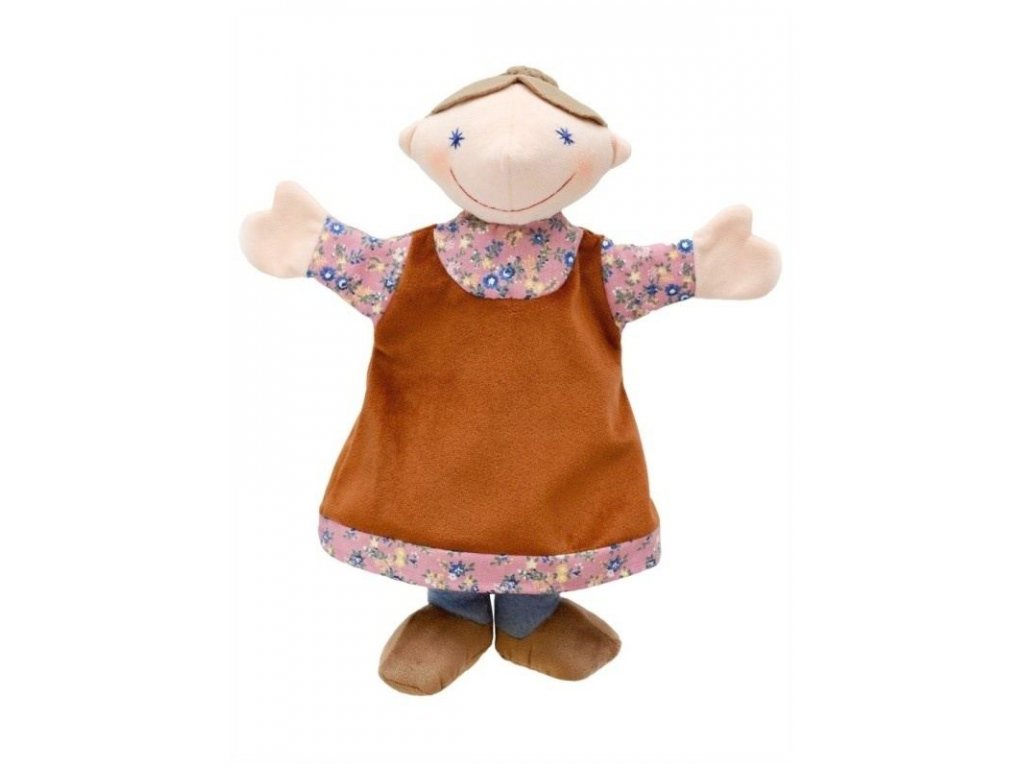Maňásek - Babička - hračka z textilu 