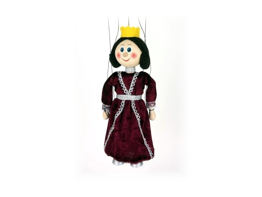 Dřevěná loutka - hračka ze dřeva - Královna