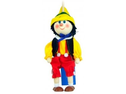 Loutka na tyči hračka ze dřeva - Pinochio