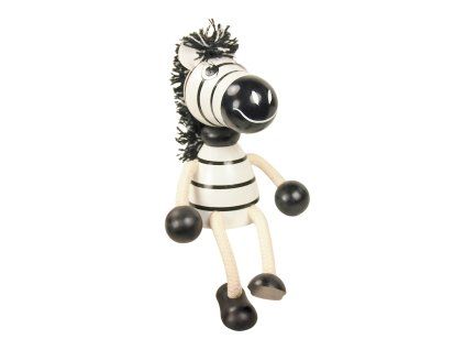 zebra figurka ze dreva