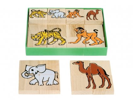 66019 dřevěné skládací puzzle africká zvířata (1)