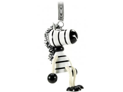 40287 (1) figurka na pruzine ze dreva zebra pro deti