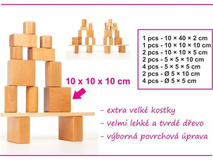 velke kostky PONY lak