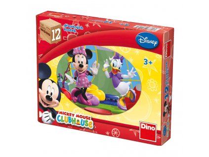 MICKEY MOUSE - dřevěné kostky 12 dílů