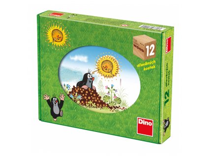 KRTKUV ROK - dřevěné kostky 12 dílů. Geniální, jednoduchá, nadčasová, prostě všemi dětmi milovaná česká hračka.