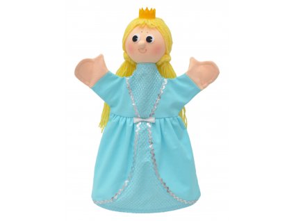 PRINCEZNA ANIČKA - textilní maňásek na ruku 36 cm. Česká hračka certifikovaná pro děti od 3 let.