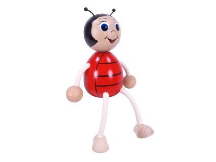 Beruška figurka ze dřeva