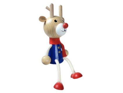 sob drevena rucne malovana figurka