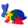 Puzzle hračka ze dřeva - Zajíc