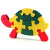 Puzzle hračka ze dřeva - Želva