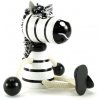 Sedací figurka hračka ze dřeva - Zebra