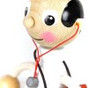50265 (1) drevena figurka na pruzine doktor darek pro dospele