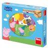 PEPA PIG - dřevěné kostky 12 dílů