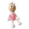 Pink kitty keyring