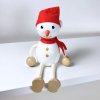 snehulak drevena figurka rucne malovana