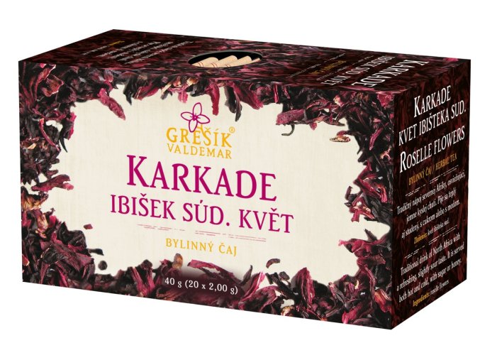 Karkade (Ibišek súd. květ) 20 x 2 g
