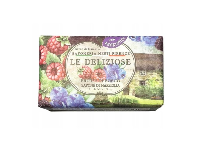 NESTI le deliziose FRUTTI DI BOSCO ovocne mydlo v kostce 150g