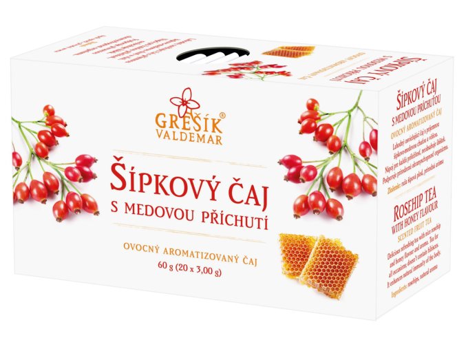 Šípkový čaj s medovou příchutí 20 x 3 g