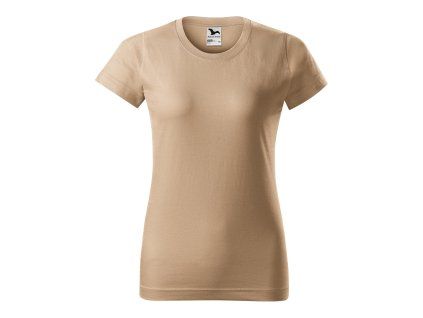 Dámské bavlněné tričko Basic – písková
