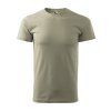 Pánské bavlněné tričko Basic – světlá khaki