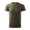 Pánské bavlněné tričko Basic – military