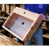 Ručne vyrobené drevené umývadlo – originálny handmade výrobok eLHa, prírodný dizajn zo Slovenska