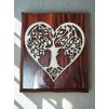 Obraz Strom života vyrezaný do srdca – ručná práca z Dobšinej, ideálny na stenu