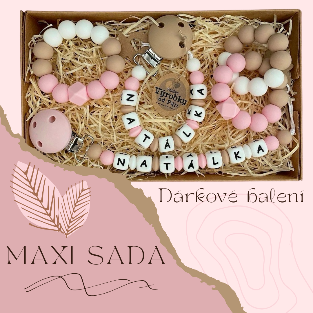 Maxi sada - 2x klip na dudlík + 2x kousátko