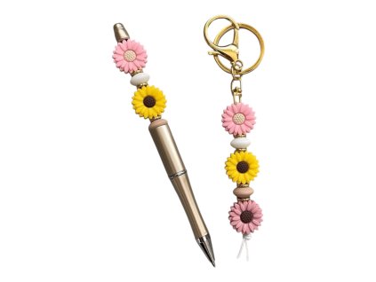 "Přívěšek + propiska" - zlatá sada