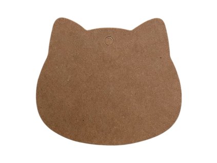 Visačka kraft - kočka (10ks)