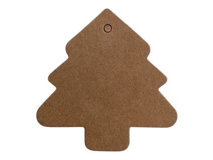 Visačka kraft - stromeček (10ks)