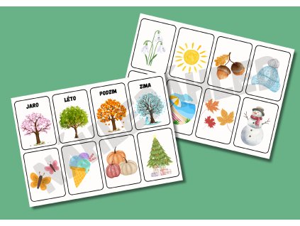 Komunikační kartičky - ROČNÍ OBDOBÍ (16ks)
